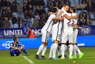 Zlatan ibrahimovic celebrate paris saint germain goal